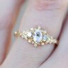 1.8CT Oval Cut VVS Moissanite Three Stone Engagement Ring