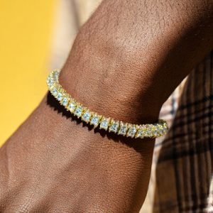 6mm 3-Sided Princess Cut Tennis Bracelet