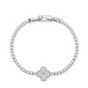 Four Leaf Clover Tennis Bracelet