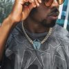 Iced Out 12mm Cuban Spider Necklace