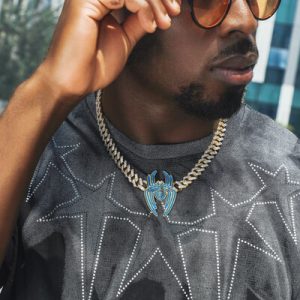 Iced Out 12mm Cuban Spider Necklace