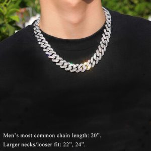 18mm Iced Out Cuban Chain