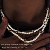 Iced Out Tennis Chain with Black Four Leaf Clover