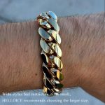 10/12/14/16/18/20/22mm Cuban Bracelet in Gold