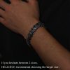 14mm Iced Miami Cuban Bracelet in Black Gold