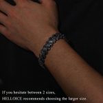 14mm Iced Miami Cuban Bracelet in Black Gold