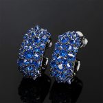 Iced Out Inverted Setting Earrings