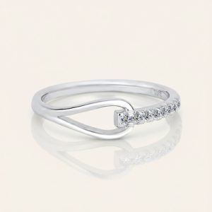 VVS Moissanite S925 Silver Hollow Out Ring