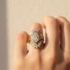 6.65CT Marquise Cut VVS Moissanite Vintage Engagement Ring Set