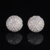 10MM 925S & VVS Moissanite Ball Shape Moissanite Stud Earrings