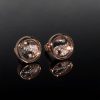 Yinyang Diagram Dancing Diamonds Stud Earrings