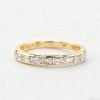 Emerald  VVS Moissanite Channel Set Eternity Wedding Band