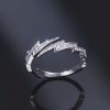Moissanite Lightning Open Ring