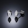 0.5Ct Certified VVS1 Moissanite Marquise Cut Earrings