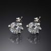 S925 Sterling Silver Moissanite Iced Out Dragon Claw Earrings