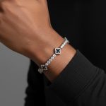 Iced Out Four Leaf Clover Tennis Bracelet