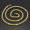 5mm 18K Gold Finish Franco Box Chain