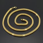 5mm 18K Gold Finish Franco Box Chain