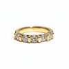 Five Stone Round Cut VVS Moissanite Wedding Band