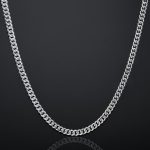 6mm Diamond-Cut Stainless Steel Cuban Chain