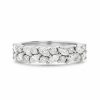 Marquise & Round Cut VVS Moissanite Pave Wedding Band