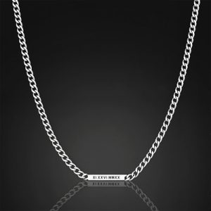 5mm Personalized Engraved Cuban ID Necklace