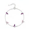 S925 Silver Twin Wings Bracelet