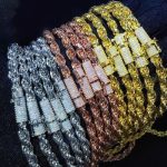 6mm 925S & VVS Moissanite Clasp Stainless Steel Rope Bracelet
