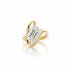 Emerald Cut VVS Moissanite Solitaire Engagement Ring