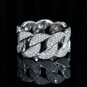 13mm S925 & Moissanite Cuban Ring