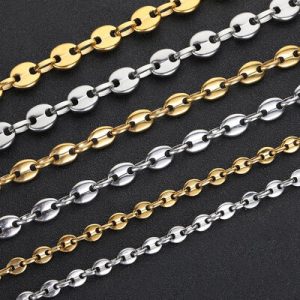 5mm/6mm/8mm/11mm Stainless Steel Coffee Bean Chain