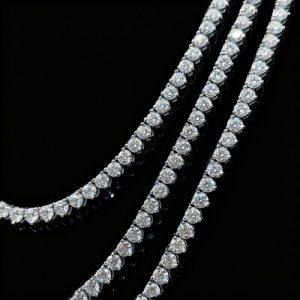2mm/3mm/4mm 3-claw S925 & Moissanite Tennis Chain