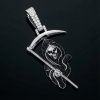 The Death Skull with Sickle Pendant