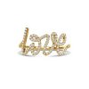 Love Pave Diamond VVS Moissanite Ring