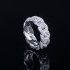 8mm 925S & VVS Moissanite Fully Paved Cuban Ring