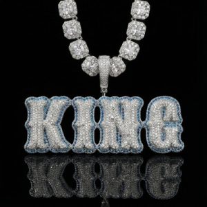 Custom Micro Pave Name Pendant