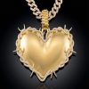 Iced Thorns Heart Pendant