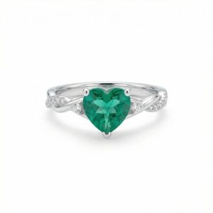 S925 Silver Heart Cut Vintage Engagement Rings