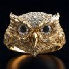 Iced Owl Ring