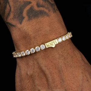 925S & VVS Moissanite Custom Name Tennis Bracelet