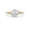 3.47CT Oval Cut VVS Moissanite Sparkling Engagement Ring