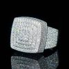 925S & VVS Moissanite Square Diamomd Ring