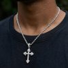 Iced Out Cross Pendant