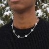 Iced Out 14mm Four Leaf Clover Chain