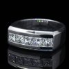 S925S & VVS Moissanite 5 Stone Princess Cut Diamond Band