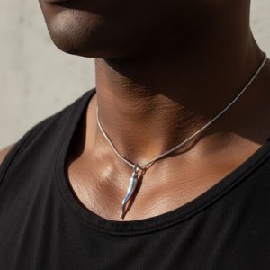 Italian Horn Cremation Urn Ashes Pendant