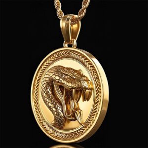 Snake Round Pendant