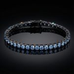 3mm/4mm/5mm S925 & Moissanite Royal Blue Tennis Bracelet