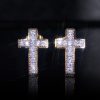 Micro Cross Stud Earrings