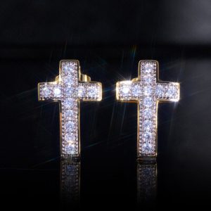 Micro Cross Stud Earrings
